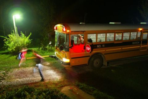 early a.m. bus pick up