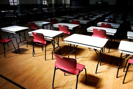 dominion of new york -- empty desks