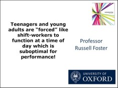 Foster, Teens like shift-workers
