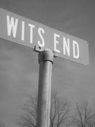 wits end sign -- redbubble